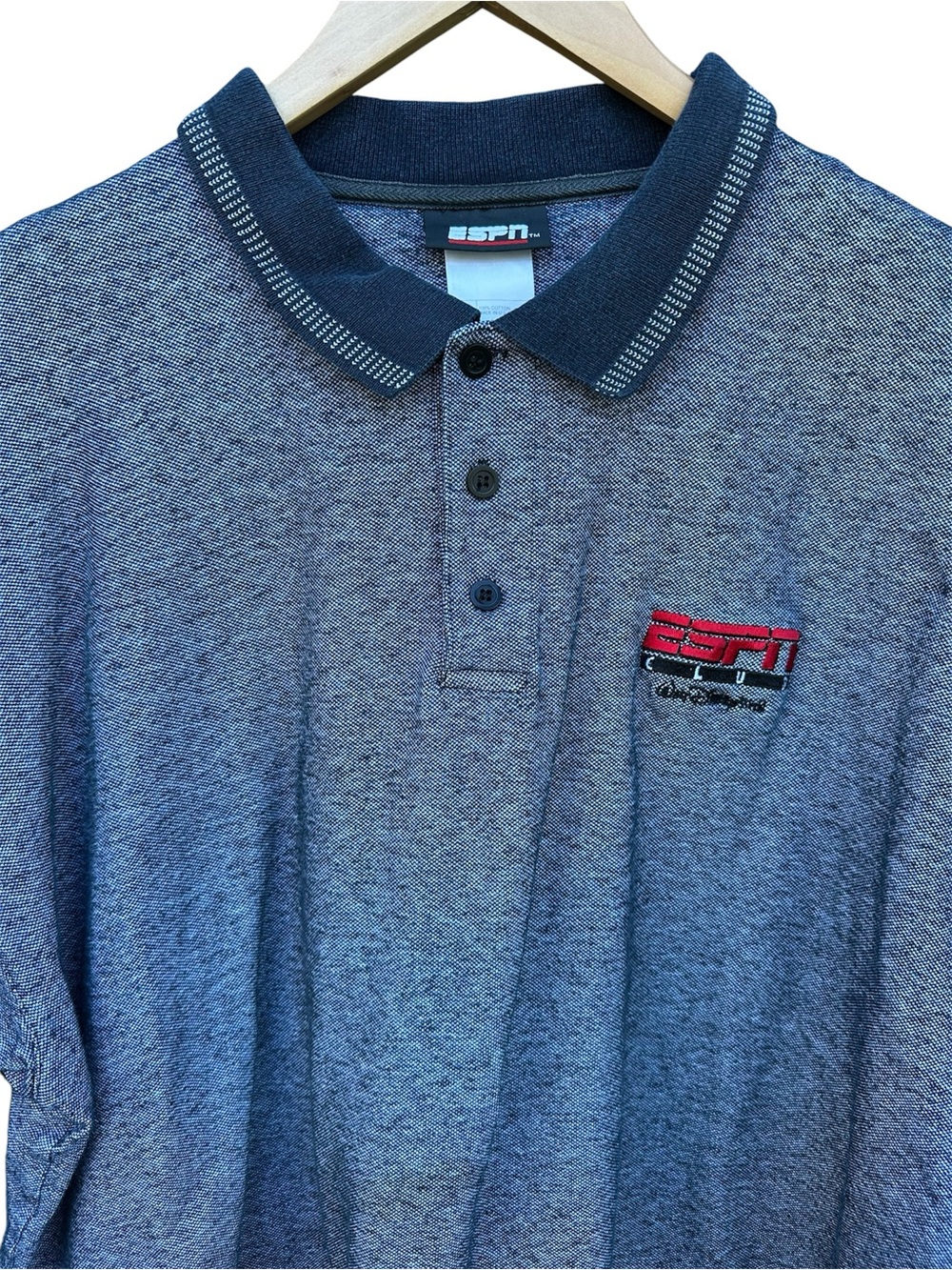 ESPN Golf Grey Polo with Embroidered Logo